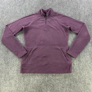 Women's Purple Quarter-Zip Fleece Sweatshirt